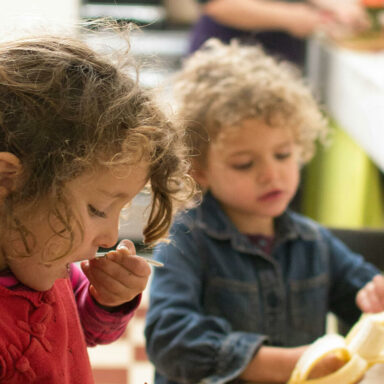 Children eating