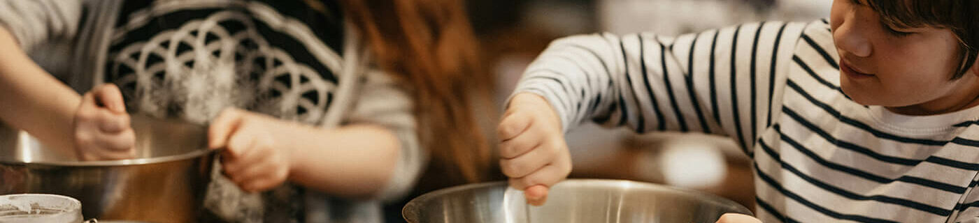 Children baking